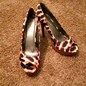 Leopard print heels